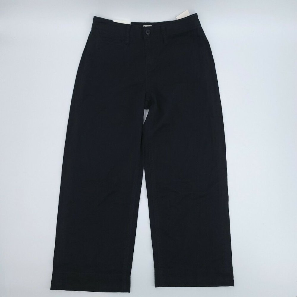 Women's Wide-Leg High Rise Crop Stretch Jeans 12